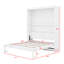 Grand lit escamotable mural avec tablettes