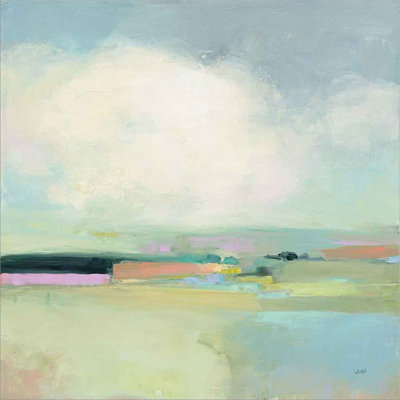 Paysage coloré par Julia Purinton, art mural sur toile