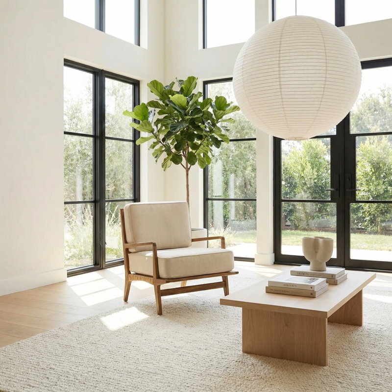 Allister Cotton Blend Wicker Armchair