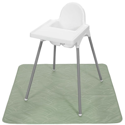 Tapis anti-éclaboussures pour bébé sous une chaise ...