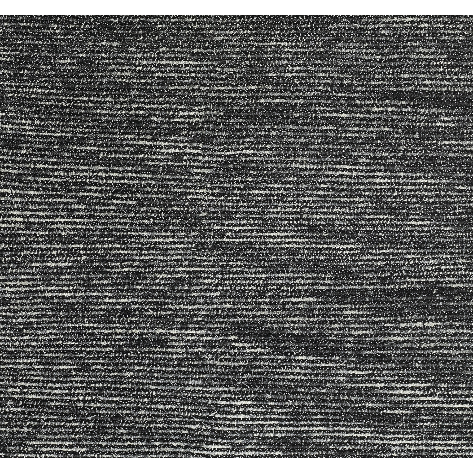 Handmade Wool Black Rug, Rectangle 5' x 8'