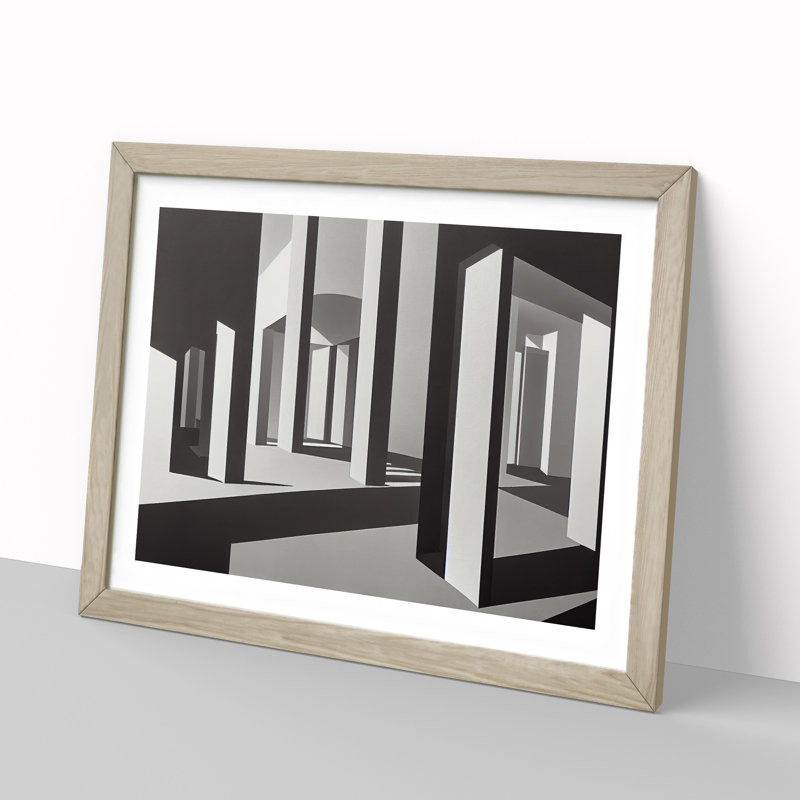 Architecture - Single Picture Frame Print, 46cm H x 64cm W, Oak Framed