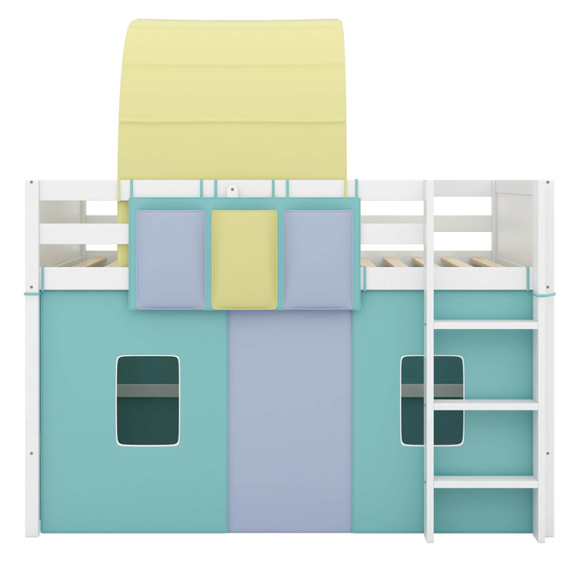 Babiarz Kids Twin Loft Bed, Green