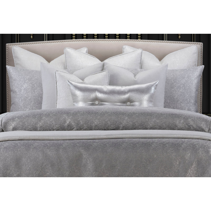 Jazz Club Bed Sham, King, Silver