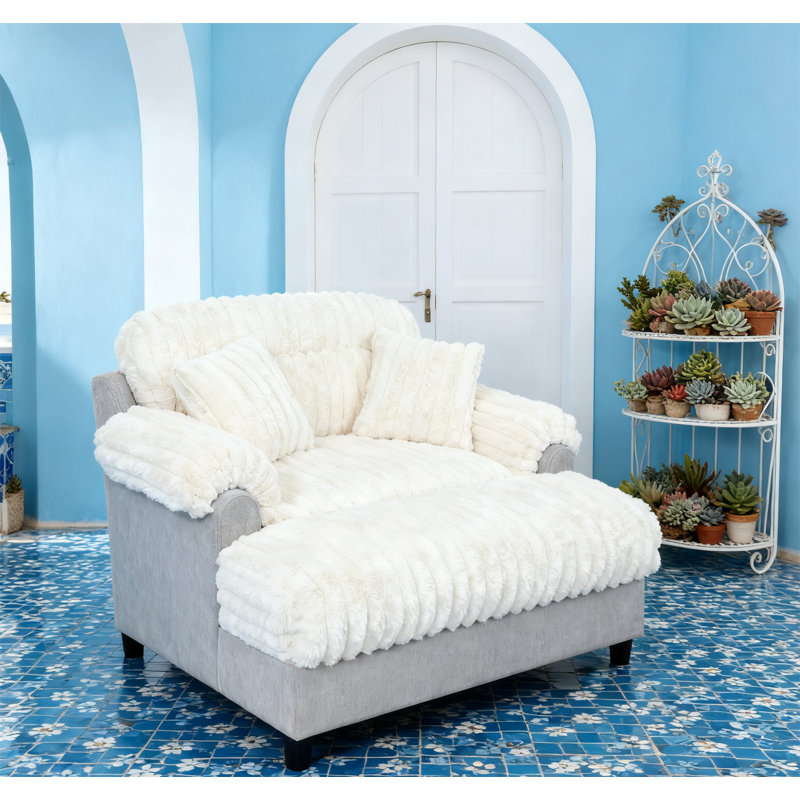 Canapé moderne 65,25 po Cloud, Beige