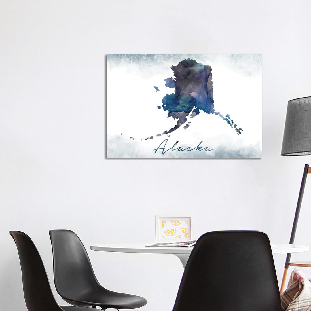 Alaska State Bluish by WallDecorAddict - Wrapped Canvas Gallery-Wrapped Canvas Giclée