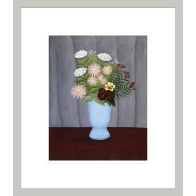 Garden Flowers by Henri Rousseau -Framed Giclee Print