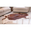 Tapis tricolore en cuir de vache - taille 6X6-7 '