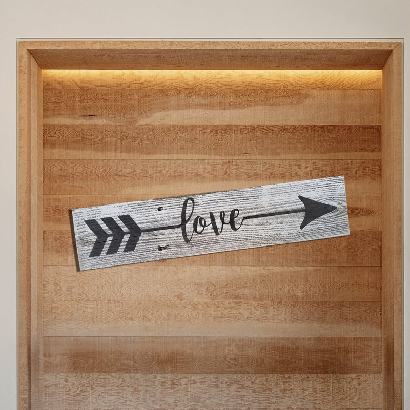Handmade Farmhouse Wall Decor on Solid Wood, White/Black
