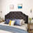 Tufted Upholstered Headboard Queen Size, Solid Wood Head Board With Durable Metal Legs, Adjustable Height Queen Headboard With Nailhead Trim,Fabric Headboard In Modern Button Tuffted Design
