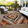 Machine Washable Indoor/Outdoor Xhevrie Terracotta Rug