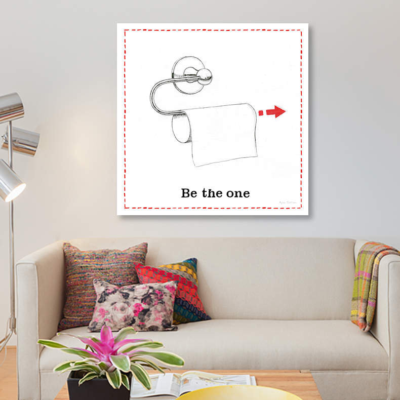 « home improvement iv », impression sur toile, H 37 po x l 37 po x P 1,5 po, Pas de tapis, Toile tendue