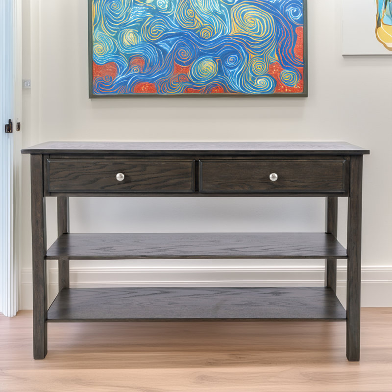Alyssarae 48'' Console Table, Slate Brown
