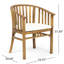 Fauteuil de patio en bois avec structure et coussins de verrouillage - crée une atmosphère relaxante pour l'extérieur