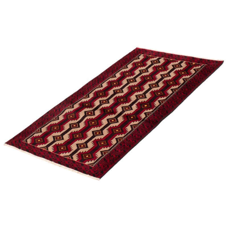 One-of-a-Kind 3'6" X 6'1" New Age Wool Area Rug in