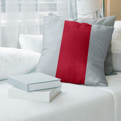 Striped Linen Reversible Throw Pillow