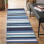 Tapis rayé bleu tissé à plat à la main Jonathon-1707777416