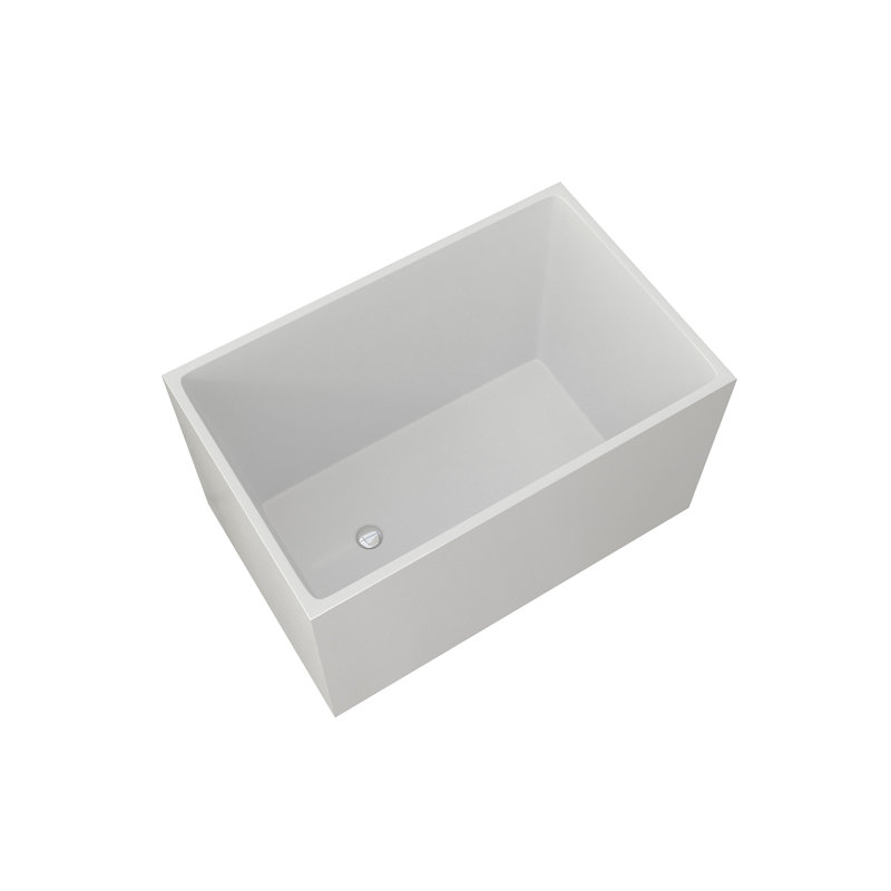 Baignoire autoportante blanche moderne en acrylique 43 po
