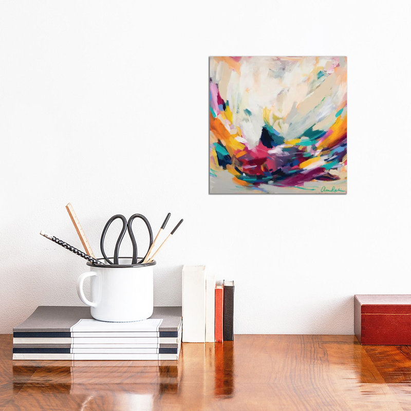 New Beginnings by Amira Rahim - Wrapped Canvas Painting, 30.48 cm H x 30.48 cm W