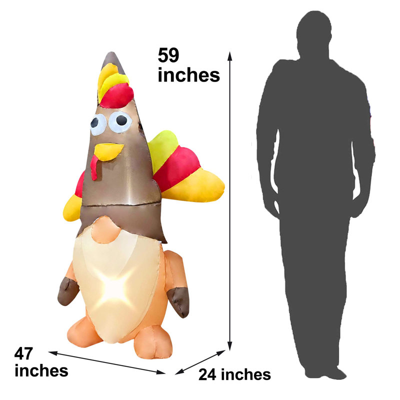 Gnome de Turquie gonflable