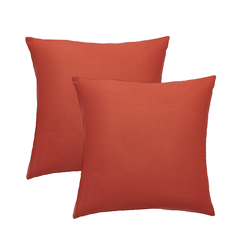 Madhvi Square Throw Cushion, Terracotta