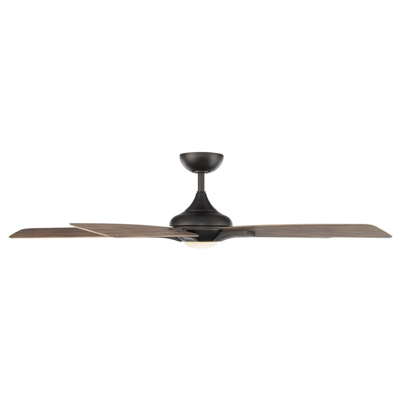 Ventilateur de plafond intelligent à 5 pales avec télécommande Mykonos et ensemble d'éclairage à DEL inclus