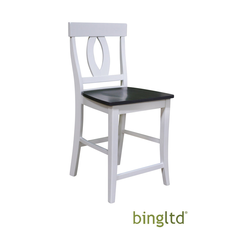 Thabo 24'' H Solid Wood Side Chair, White