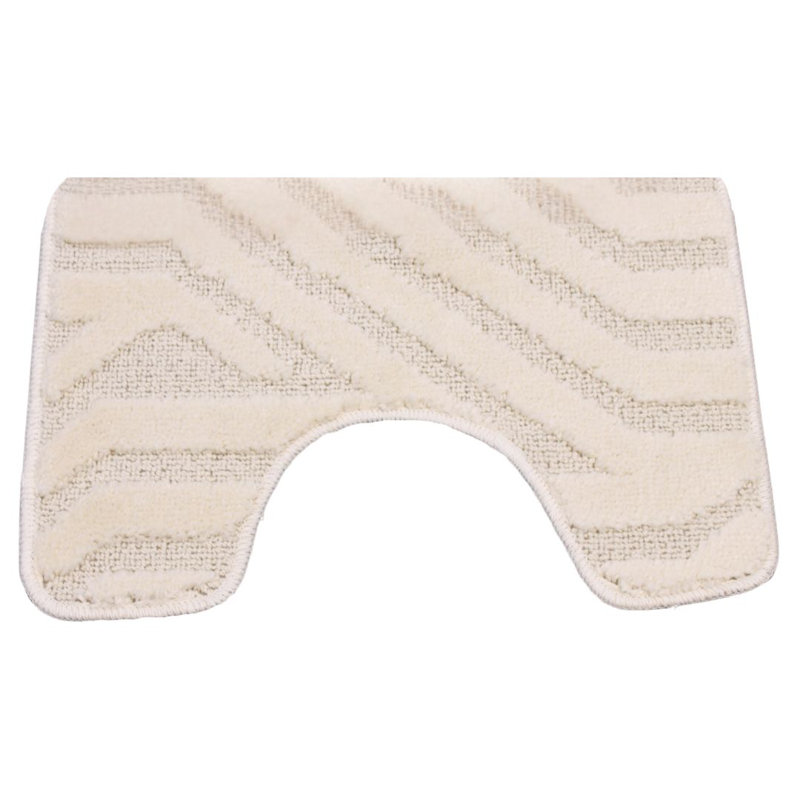 Polypropylene Plastic Bath Mat, Cream
