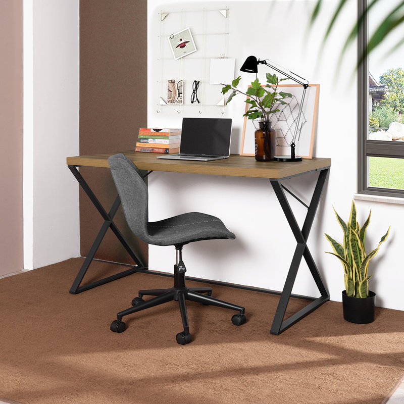 Metal Base Computer Desk