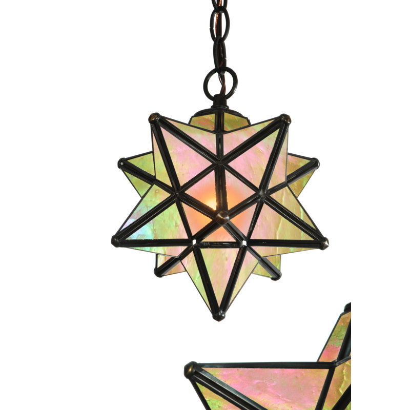 Meyda Tiffany & Stained Glass 3 - Light Pendant, Amber