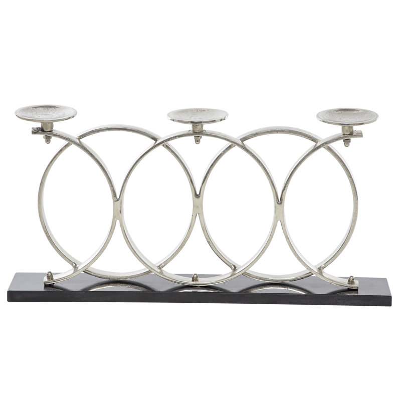 Aluminium de table à candélabre de 12 po
