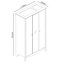 3 Door Manufactured Wood Wardrobe-555224637