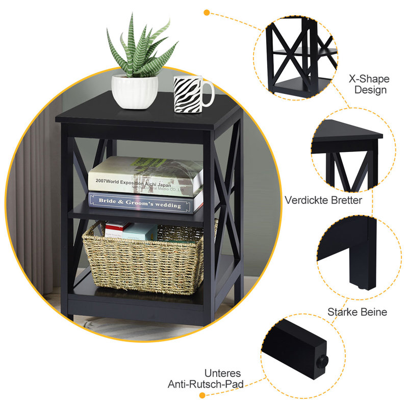 Pulaski Side Table Set, Black
