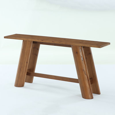 70.87" Long Solid Wood Console Table, Narrow Sofa Table for Living Room