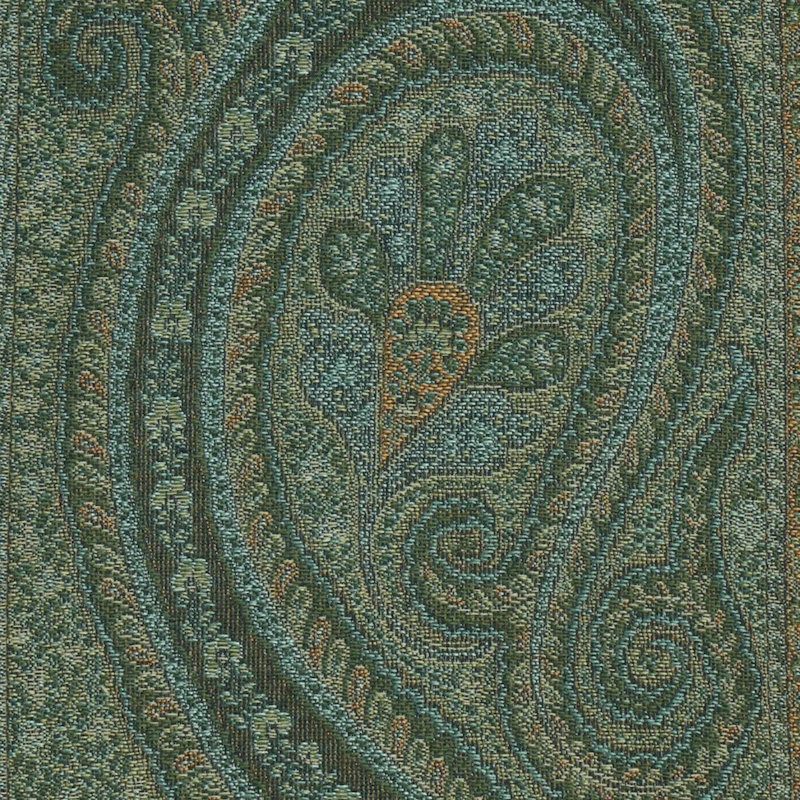 Chatelaine Paisley Fabric, Green