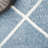 Geometric Blue/White Area Rug-1844973052