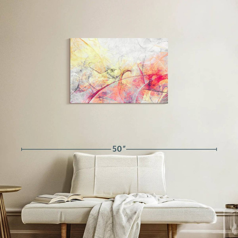 Avery, couleurs douces et abstraites, H 20 po x l 30 po