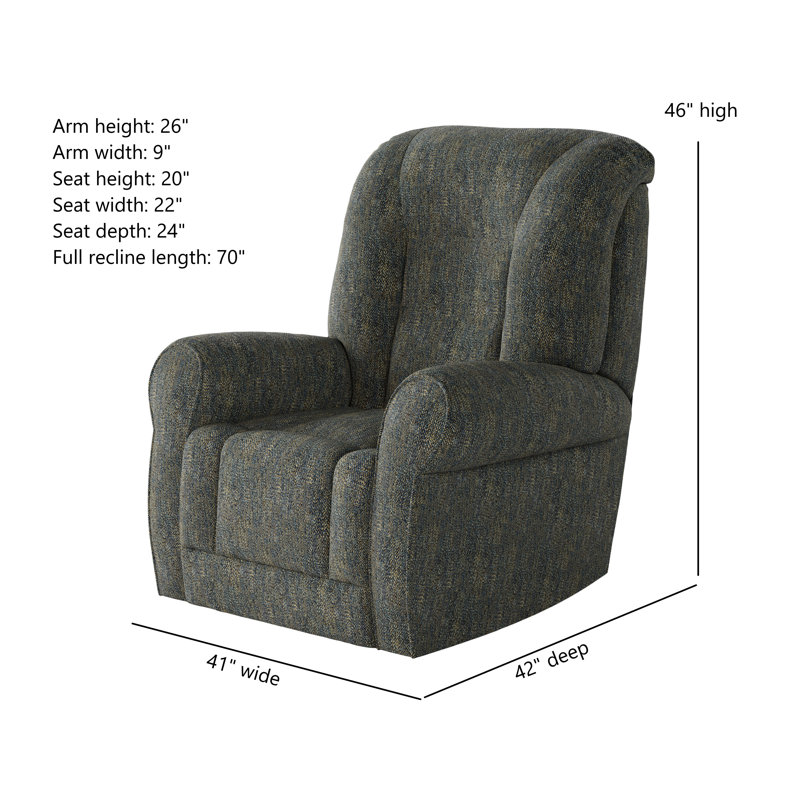 Grand Rocker Recliner, Berber Indigo