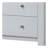 Elegant White Transitional Media Chest
