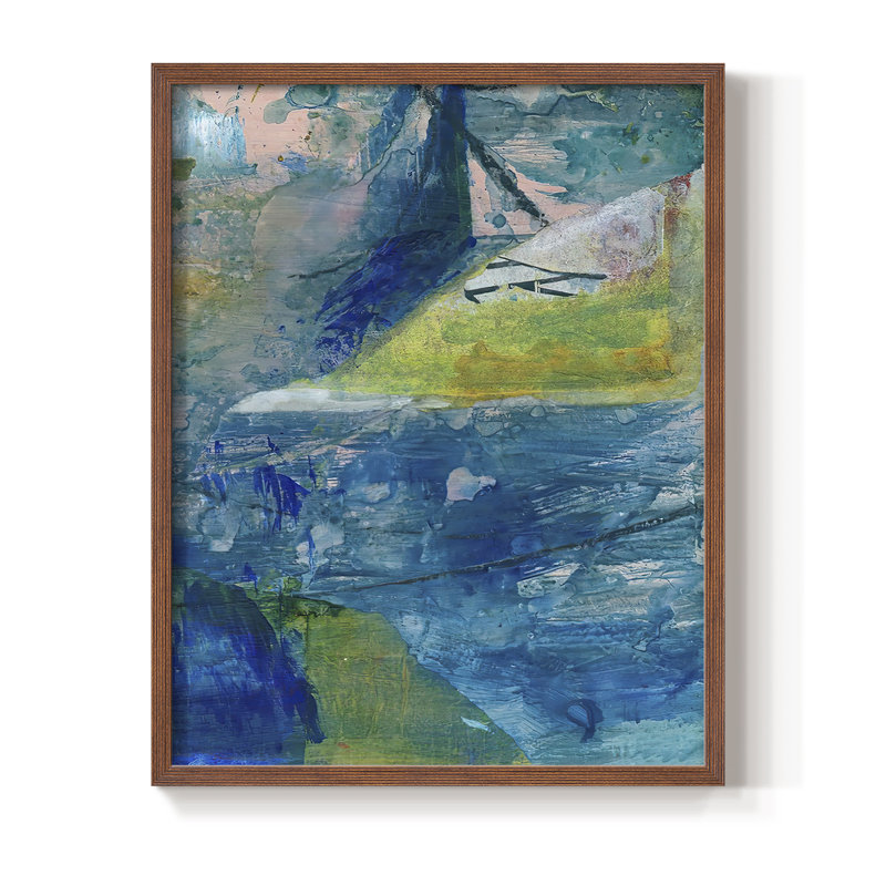 «Spring Winds VI», reproduction encadrée - bois massif, Brun, H 10 po x l 8 po