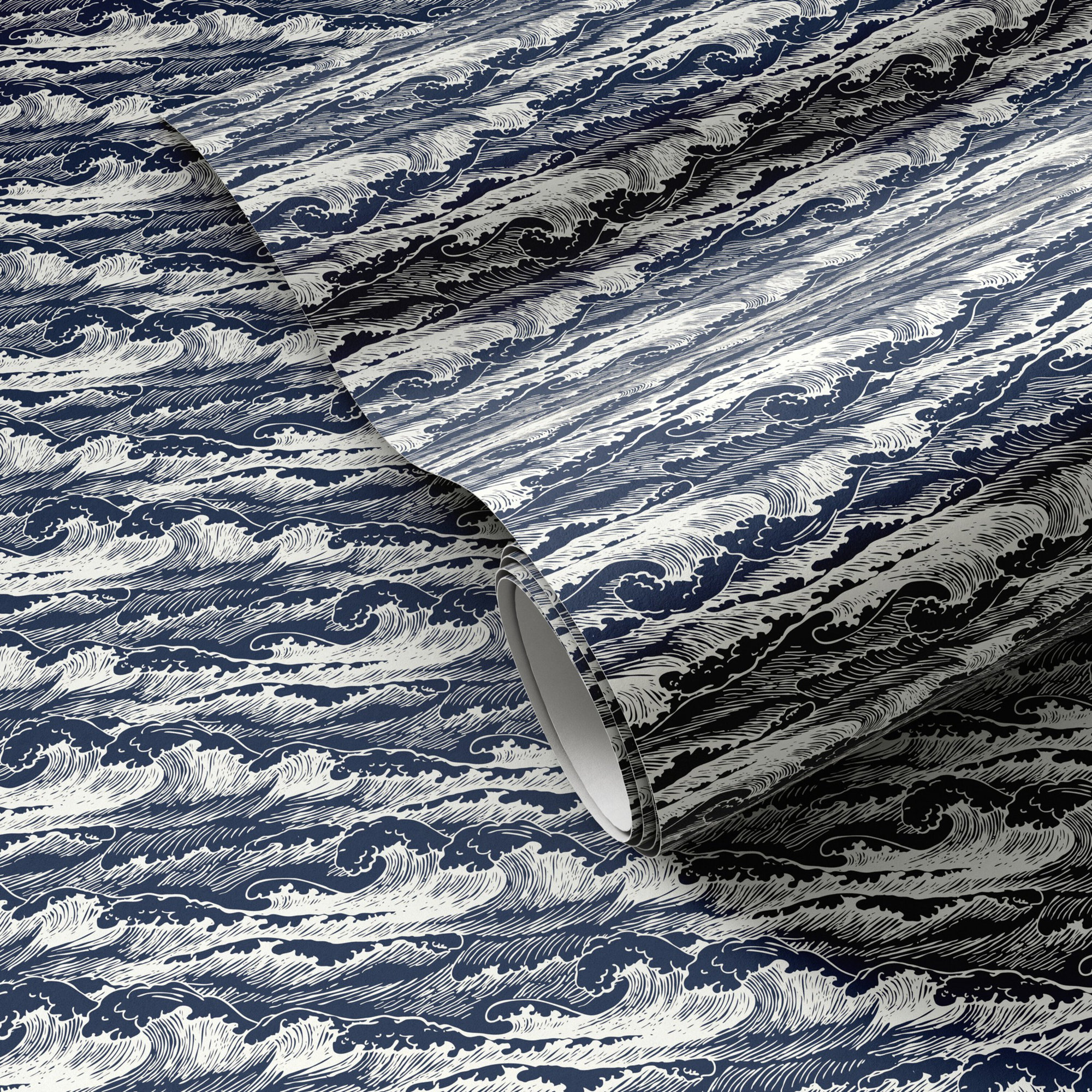Fielder Wavebreak Wallpaper by Getty Images, Navy I