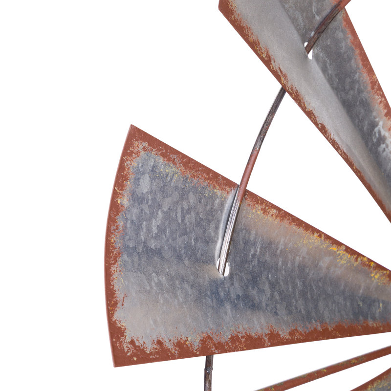 Classic Farm Windmill Metal Wall Decor