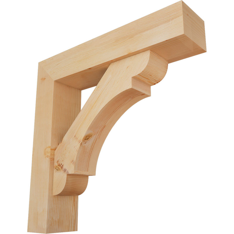 Support de bloc olympique avec entretoise décalée, 34 x 34, Sapin Douglas de l 7 1/2 (lisse)