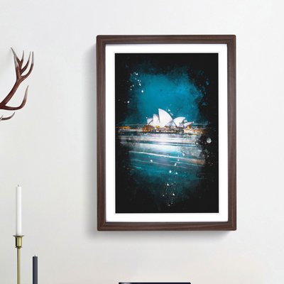 Sydney Opera House Lights - Framed Print