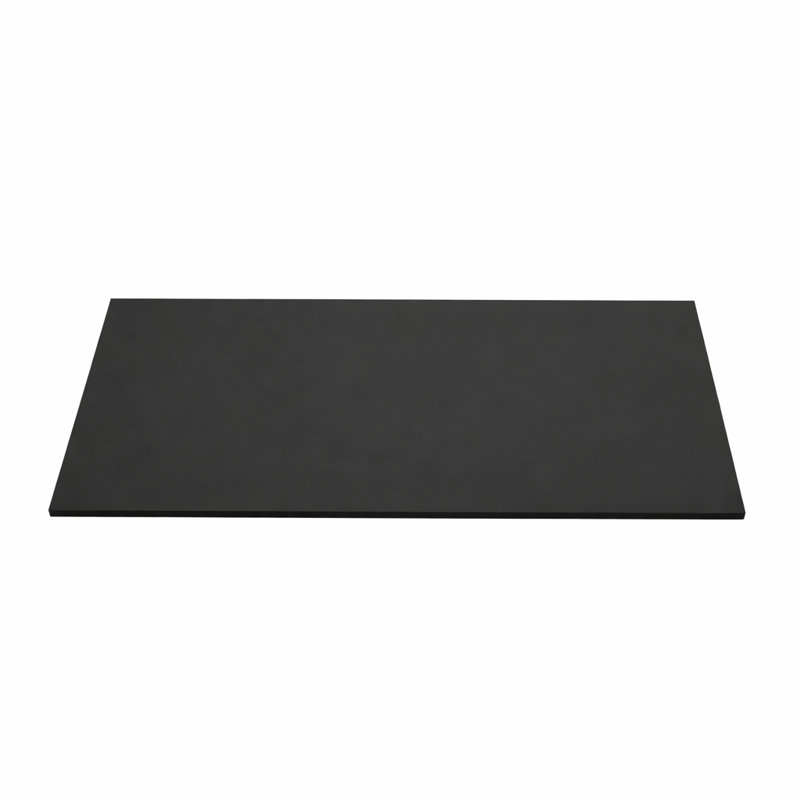 Modern 36 Inch Wide Solid Surface Countertop – Black, Black