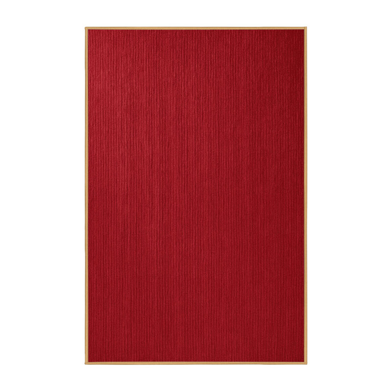 Machine Washable Solid Red Area Rug, Rectangle 2' x 3'