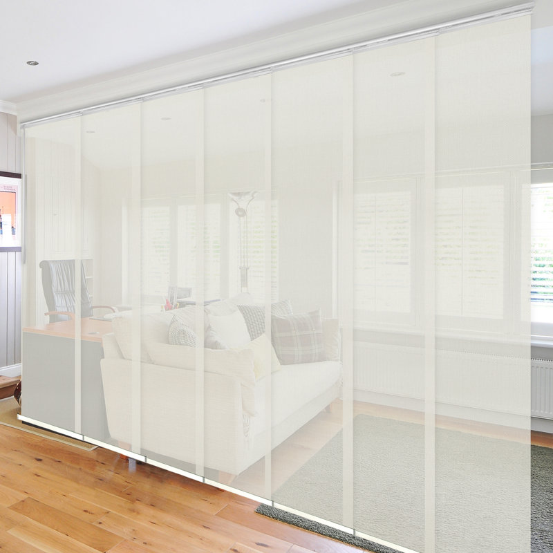 Store vertical Simi-Sheer, Rectangle 9 pi 8 po x 12 pi 9 po, Blanc