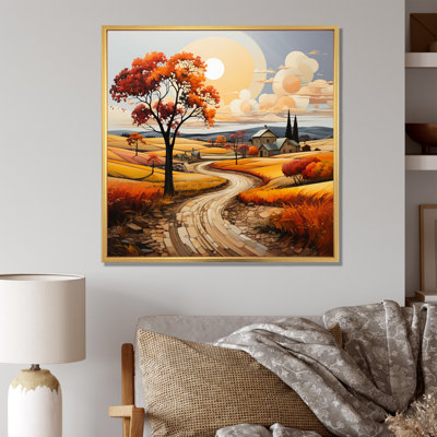 " Orange Farm Autumn Landscape IV "