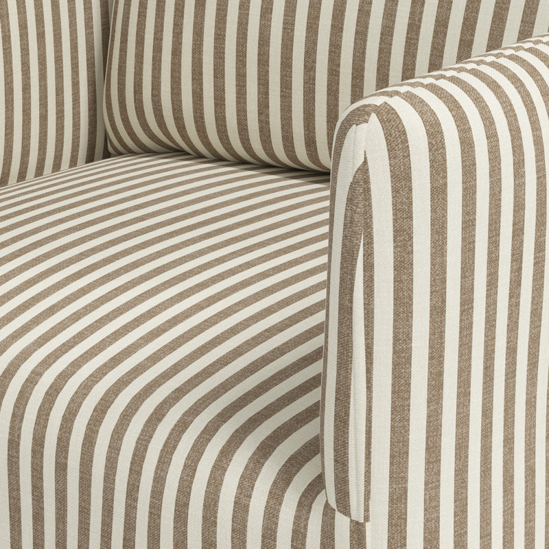 Stoffer Home x Cloth and Co. Lindy Dining Chair, Jane Stripe Burlap