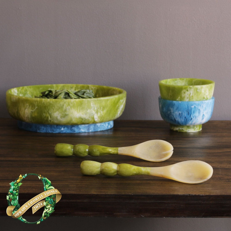 Resin Dining Bowl, Blue/Green